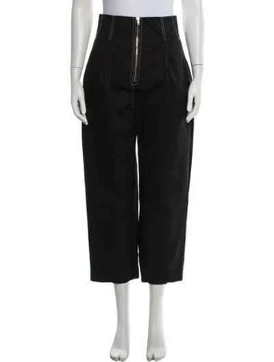 Pre-owned Sandro Wide Leg Pants In Blue