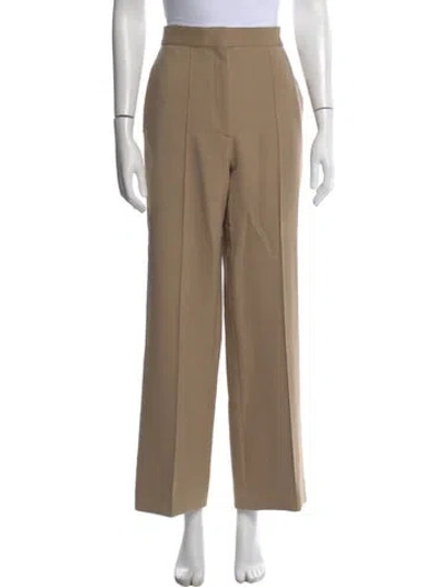 Pre-owned Sandro Wide Leg Pants In Brown