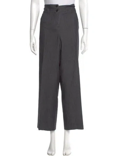 Pre-owned Sandro Wide Leg Pants In Gray