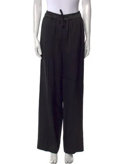 Pre-owned Sandro Wide Leg Pants In Gray