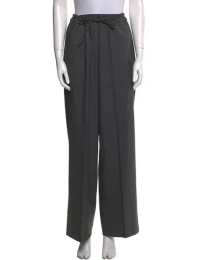 Pre-owned Sandro Wide Leg Pants In Gray