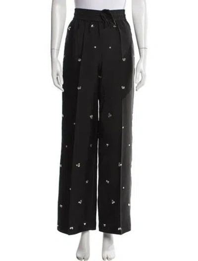 Pre-owned Sandro Wide Leg Pants In Gray