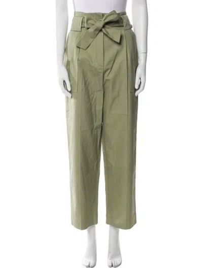 Pre-owned Sandro Wide Leg Pants In Green