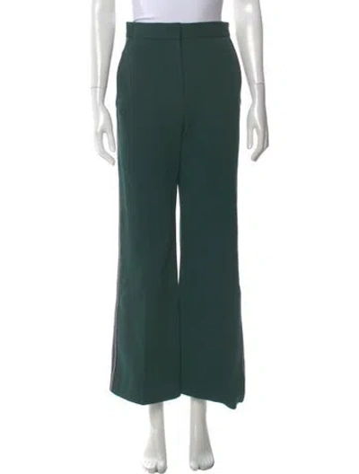 Pre-owned Sandro Wide Leg Pants In Green