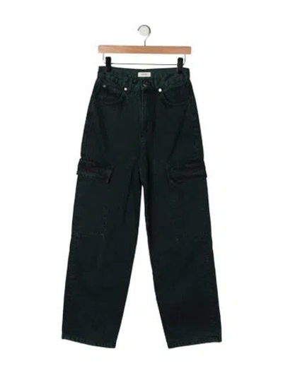 Pre-owned Sandro Wide Leg Pants In Green