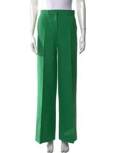 Pre-owned Sandro Wide Leg Pants In Green