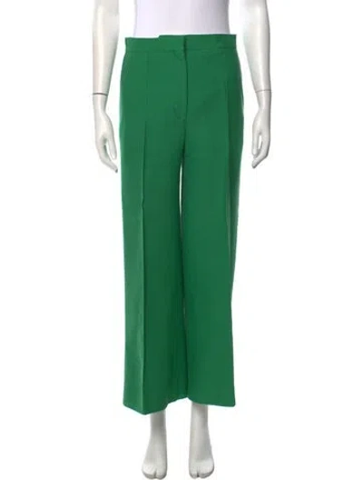 Pre-owned Sandro Wide Leg Pants In Green
