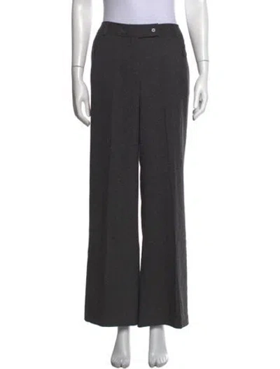 Pre-owned Sandro Wide Leg Pants In Grey