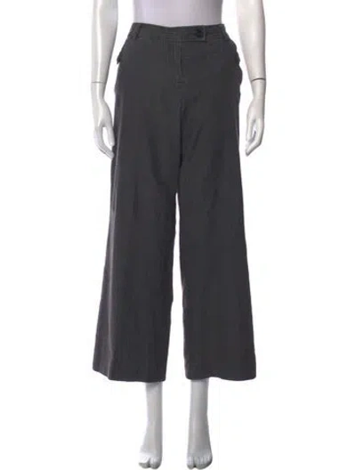 Pre-owned Sandro Wide Leg Pants In Grey