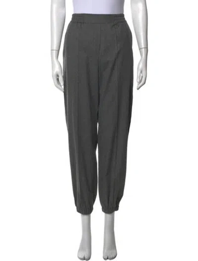 Pre-owned Sandro Wide Leg Pants In Grey