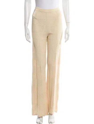 Pre-owned Sandro Wide Leg Pants In Neutral