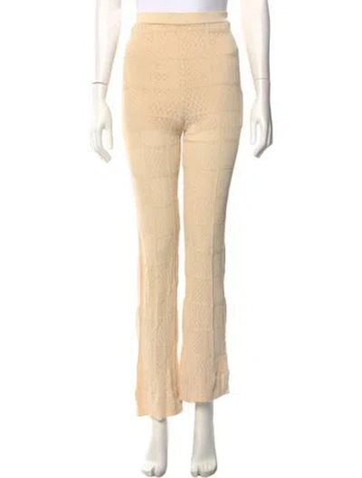 Pre-owned Sandro Wide Leg Pants In Neutral
