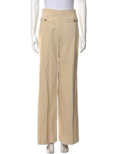 Pre-owned Sandro Wide Leg Pants In Neutral