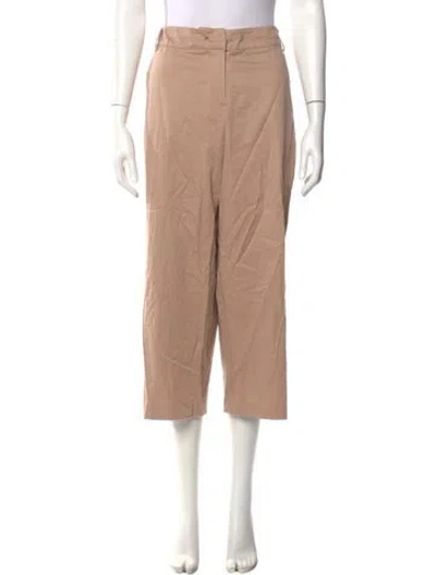 Pre-owned Sandro Wide Leg Pants In Neutral
