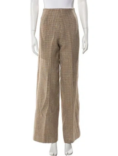 Pre-owned Sandro Wide Leg Pants In Neutral