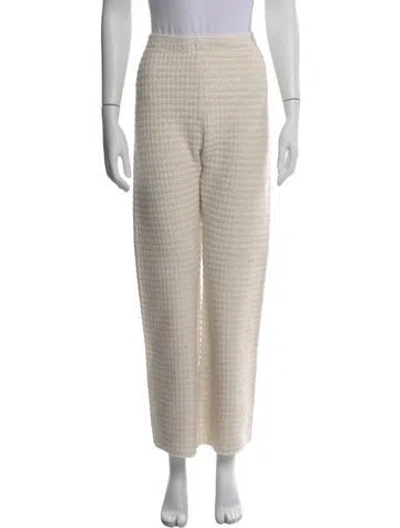 Pre-owned Sandro Wide Leg Pants In Neutral