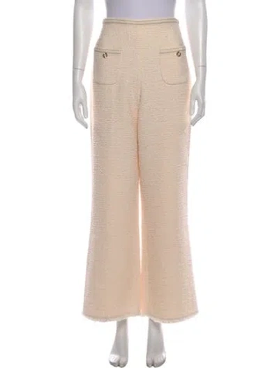 Pre-owned Sandro Wide Leg Pants In Neutral