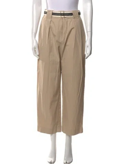 Pre-owned Sandro Wide Leg Pants In Neutral