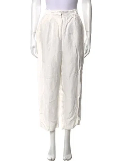 Pre-owned Sandro Wide Leg Pants In Neutral