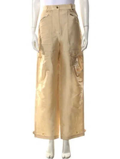 Pre-owned Sandro Wide Leg Pants In Neutral