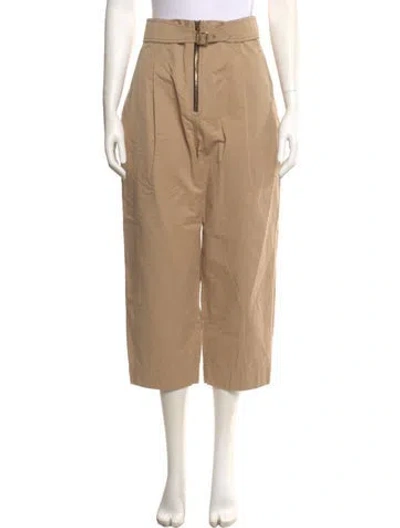 Pre-owned Sandro Wide Leg Pants In Neutrals
