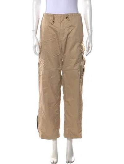 Pre-owned Sandro Wide Leg Pants In Neutrals