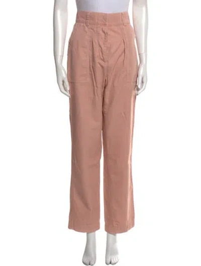 Pre-owned Sandro Wide Leg Pants In Pink