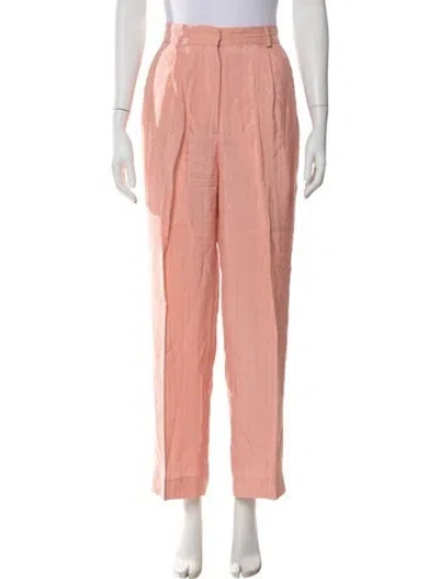 Pre-owned Sandro Wide Leg Pants In Pink