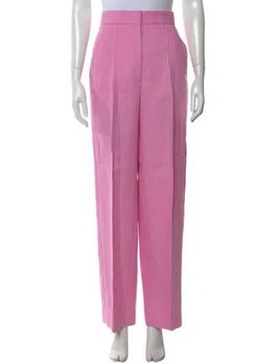 Pre-owned Sandro Wide Leg Pants In Pink