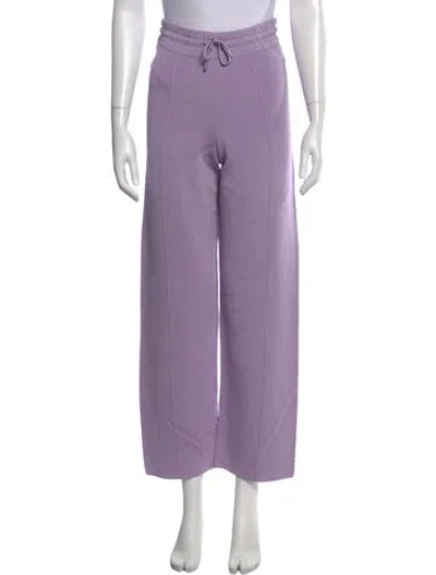 Pre-owned Sandro Wide Leg Pants In Purple
