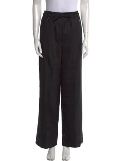 Pre-owned Sandro Wide Leg Pants W/ Tags In Black