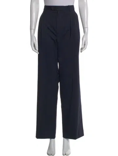 Pre-owned Sandro Wide Leg Pants W/ Tags In Blue