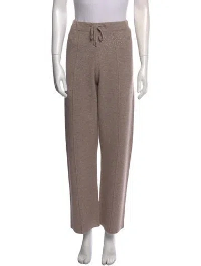 Pre-owned Sandro Wide Leg Pants W/ Tags In Brown