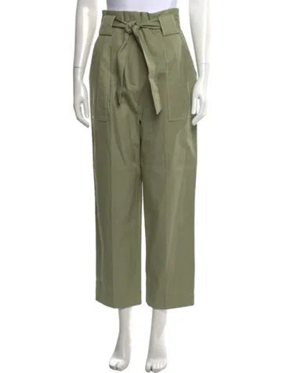 Pre-owned Sandro Wide Leg Pants W/ Tags In Green