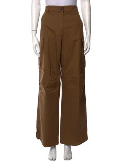 Pre-owned Sandro Wide Leg Pants W/ Tags In Neutral