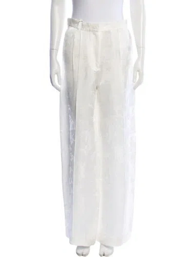 Pre-owned Sandro Wide Leg Pants W/ Tags In Neutral