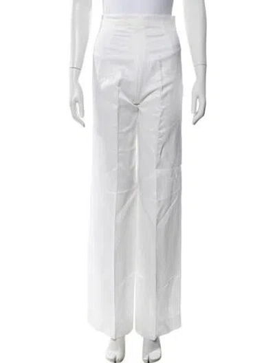 Pre-owned Sandro Wide Leg Pants W/ Tags In White