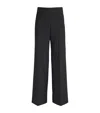 Sandro Wide-leg Tailored Trousers In Black