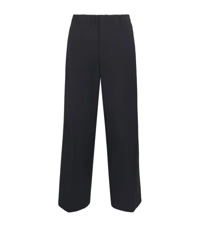 Sandro Wide-leg Trousers In Blue