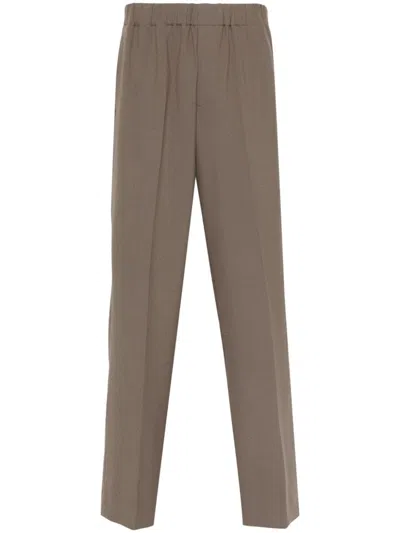Sandro Wide-leg Trousers In Brown