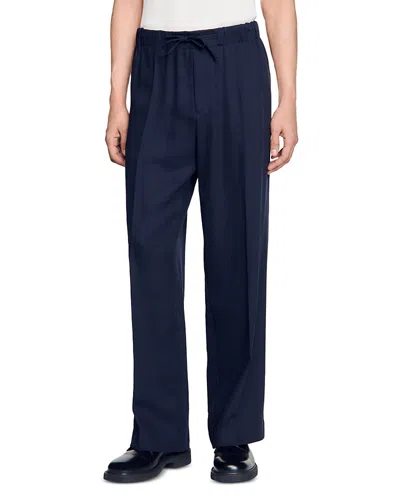SANDRO WIDE-LEG TROUSERS