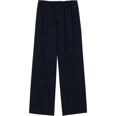 Sandro Wide-leg Trousers In Blue