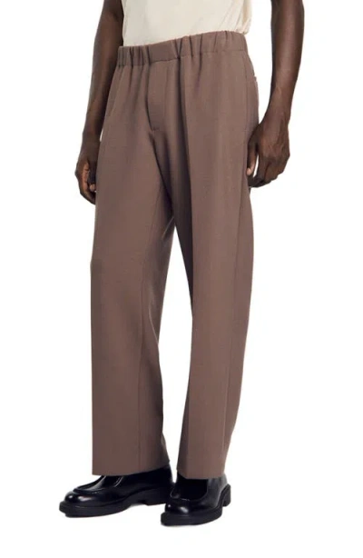 SANDRO SANDRO WIDE-LEG TROUSERS