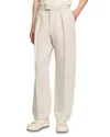 Sandro Wide-leg Trousers With Creases In Oats
