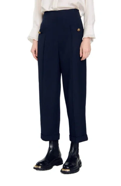 SANDRO SANDRO WIDE LEGS TROUSERS