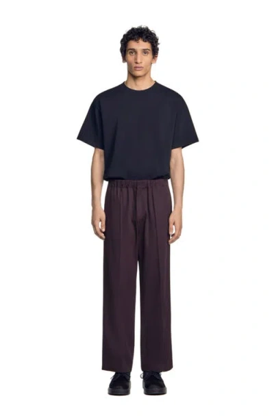 Sandro Wide-leg Elastic Waist Trousers In Multi