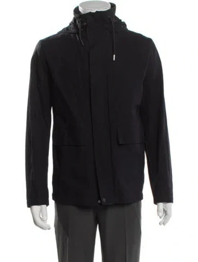 Pre-owned Sandro Windbreaker In Blue