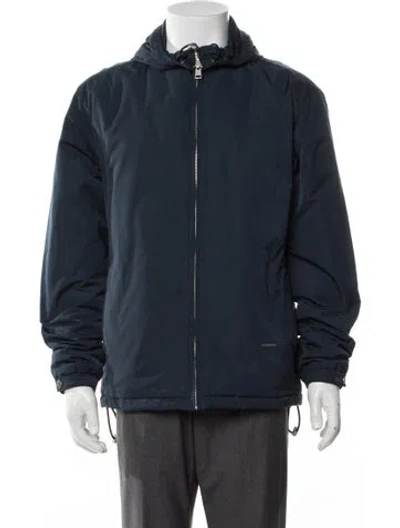 Pre-owned Sandro Windbreaker W/ Tags In Blue