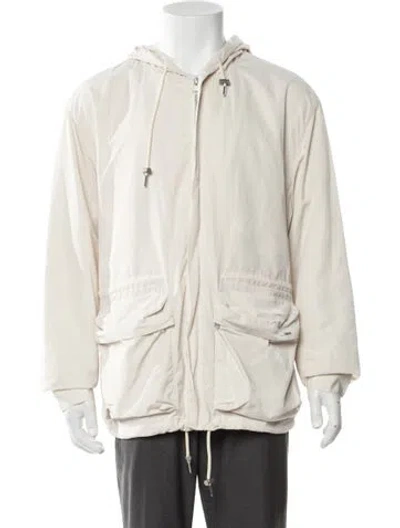 Pre-owned Sandro Windbreaker W/ Tags In Neutral