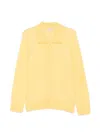 Sandro Wing-collar Buttoned Cardigan In Yellow